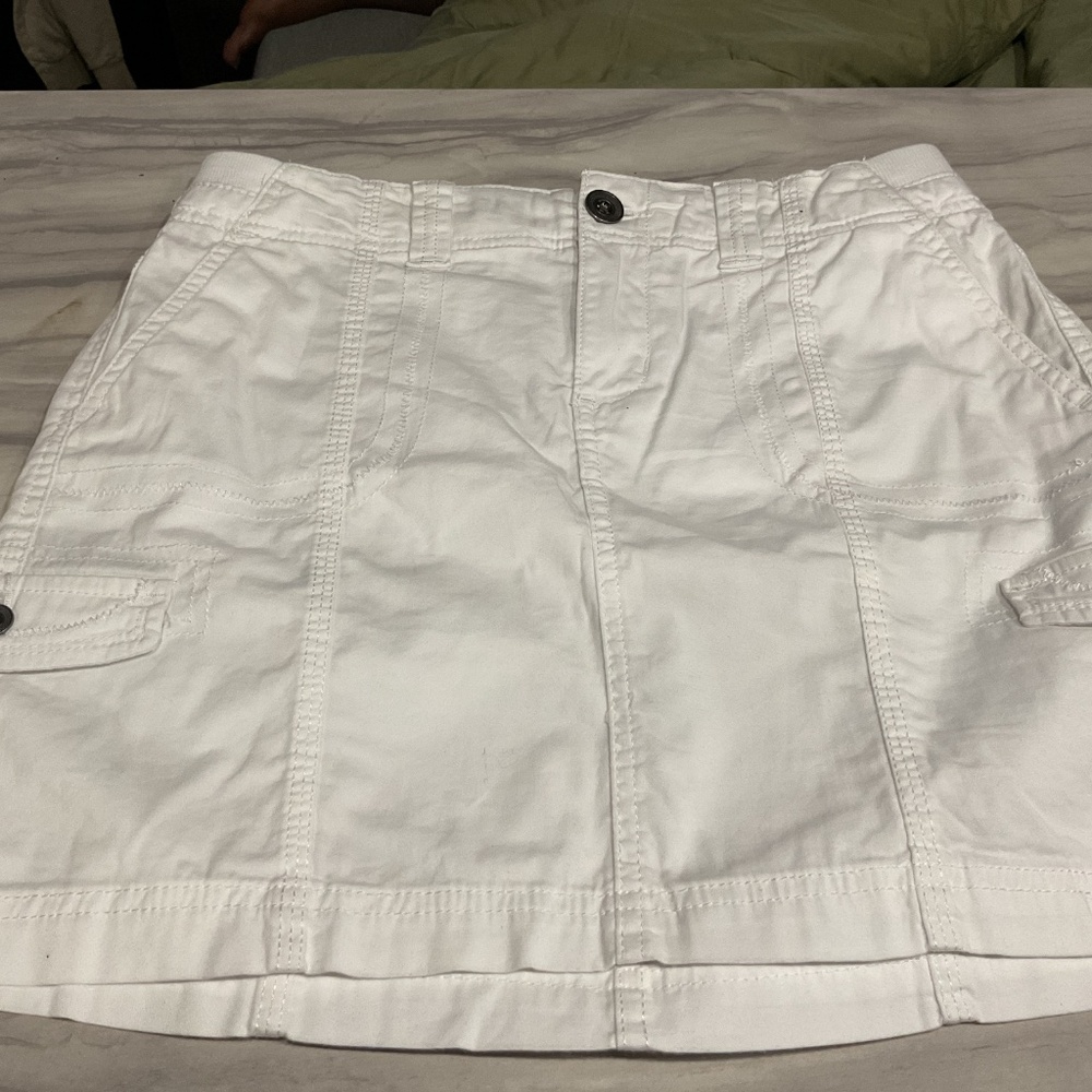NWT STYLE & COMPANY COMFORT WAIST SKIRT IN BRIGHT WHITE SIZE 4P